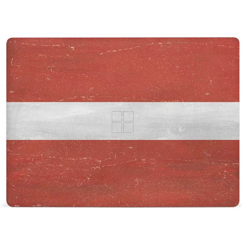 Latvia Flag Distressed Surface Laptop 3 13.5in Skin